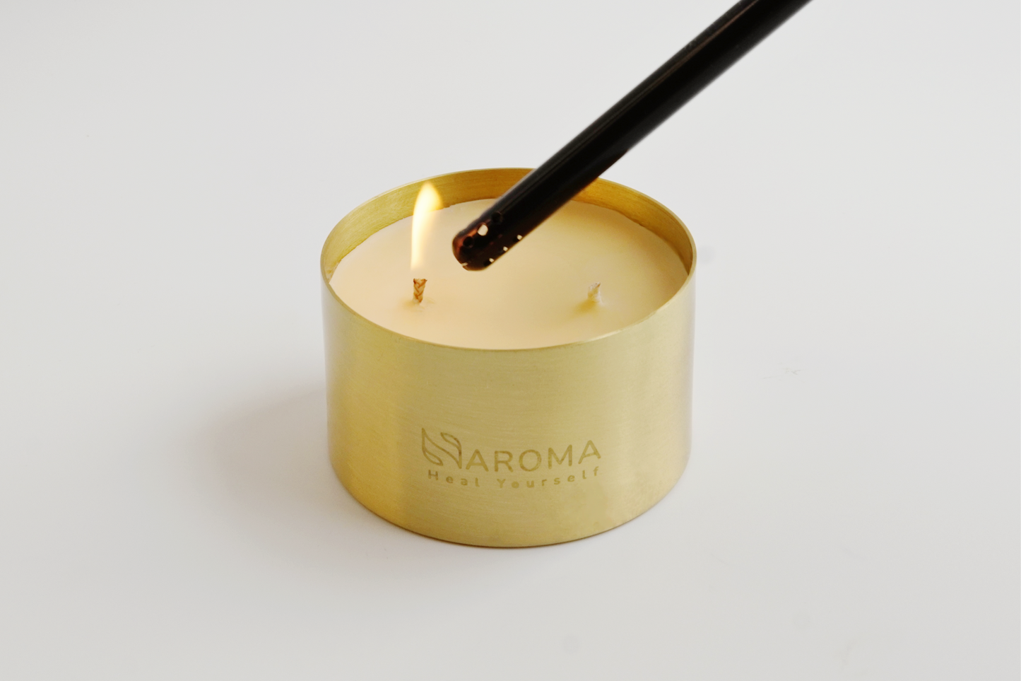 Nature's Glow Artisan: Brass Candles