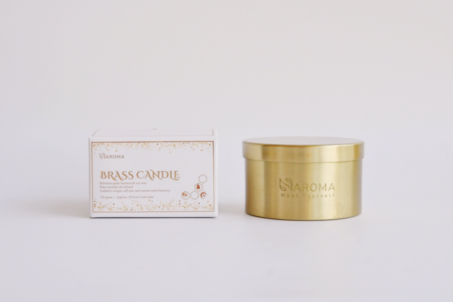 Nature's Glow Artisan: Brass Candles