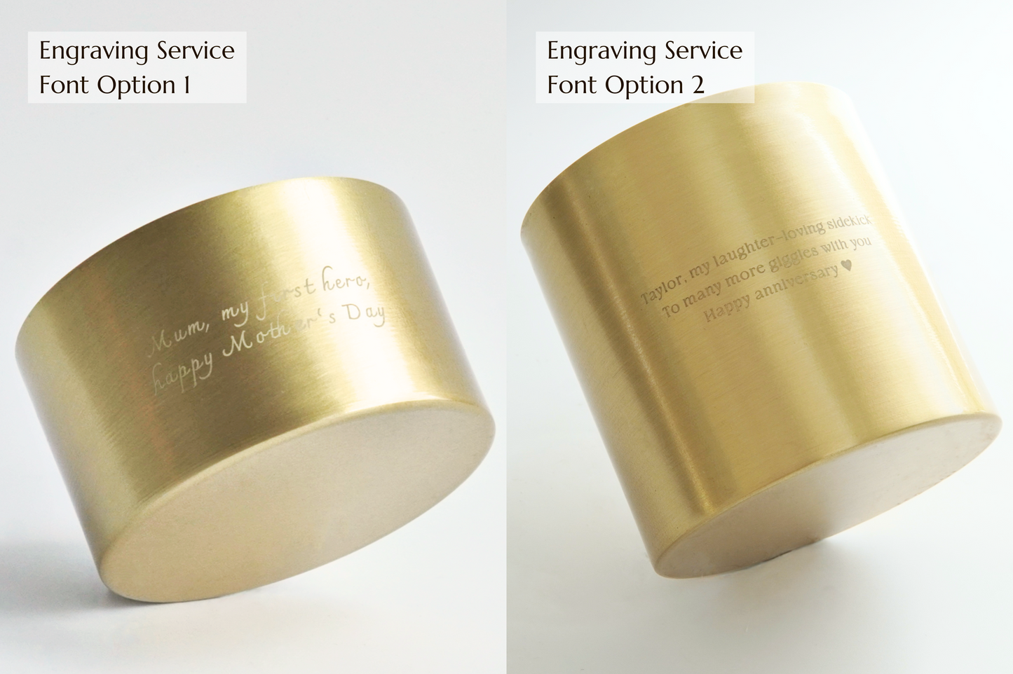 Nature's Glow Artisan: Brass Candles