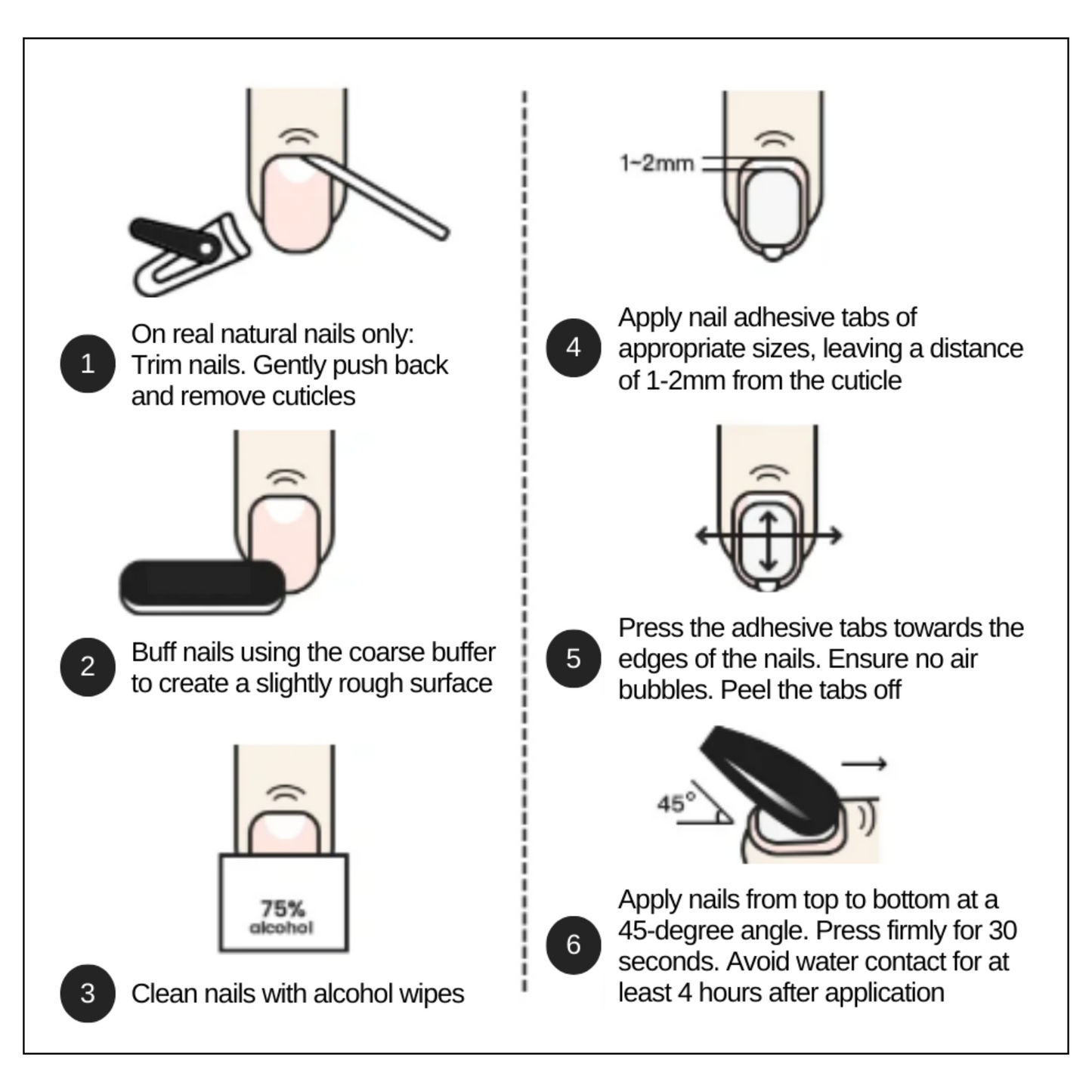 Jelly Adhesive Tabs for Press-On Nails (4 pcs per set)